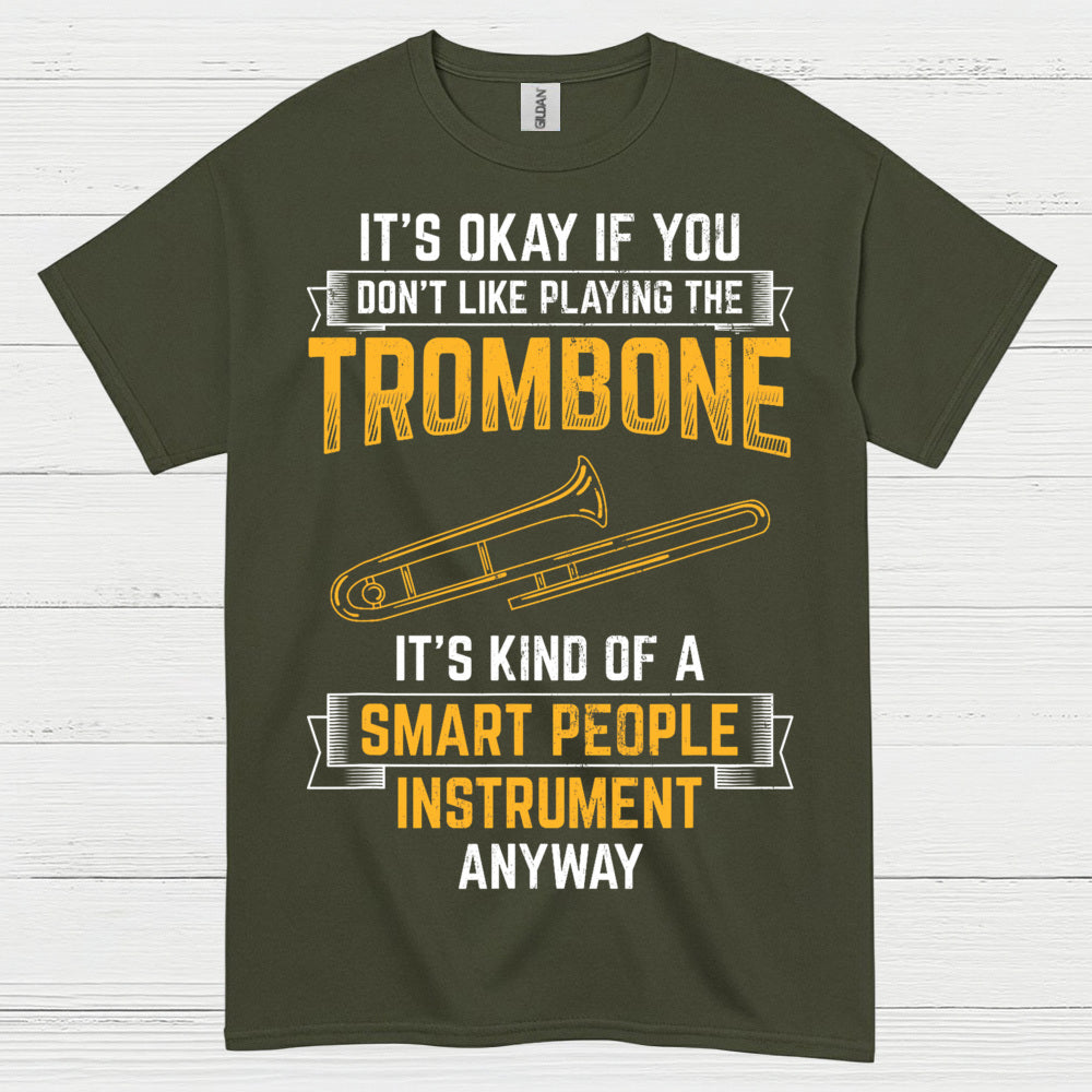 Smart Trombone Instrument Funny T Shirt