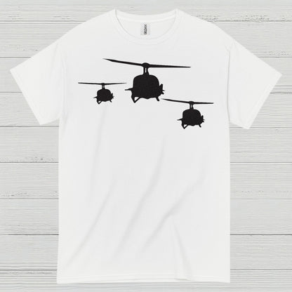 Military Helicopter Formation Aviation T Shirt