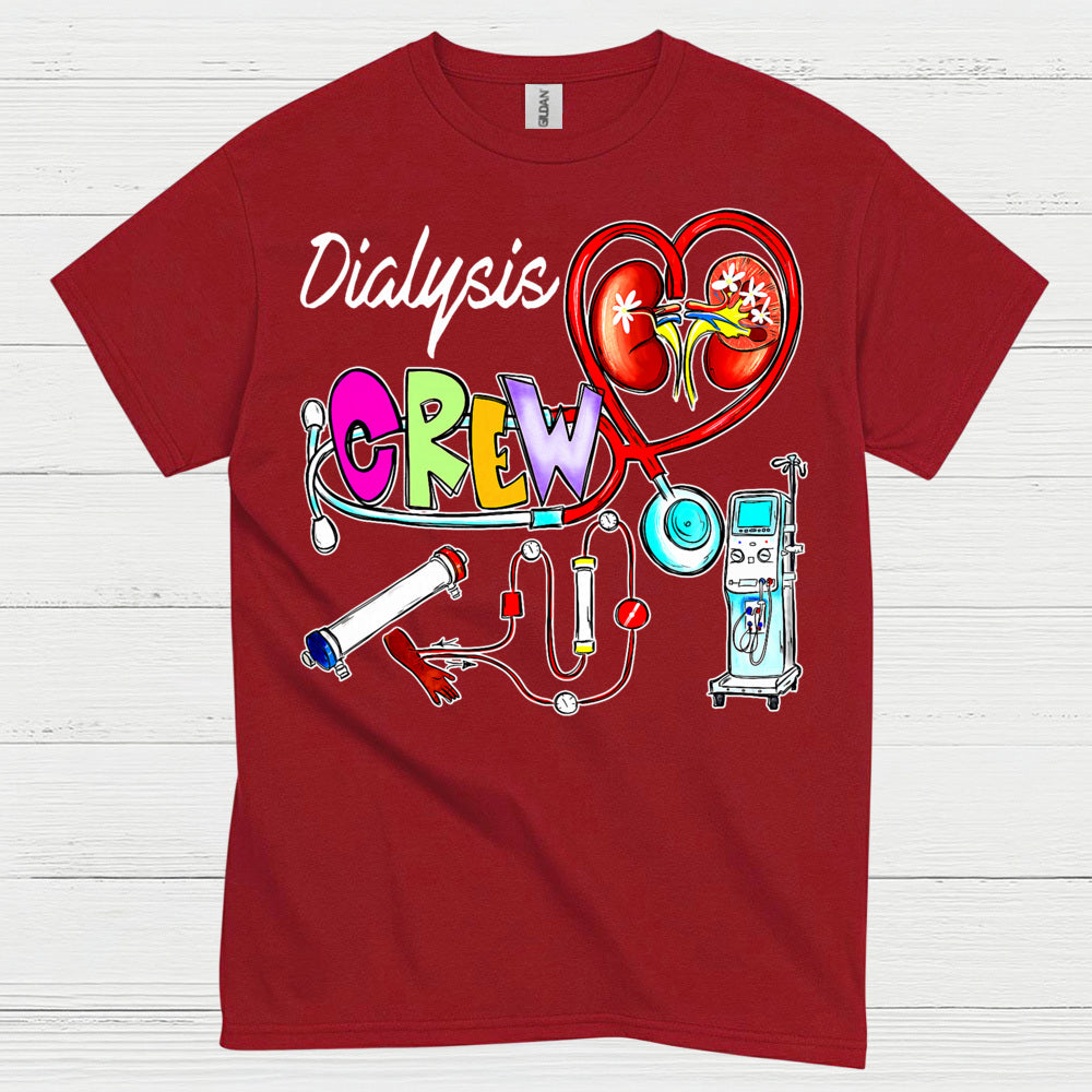Dialysis Crew Support Awareness T Shirt