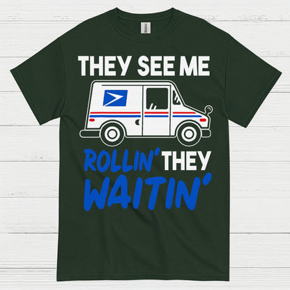They See Me Rollin Mailman T Shirt