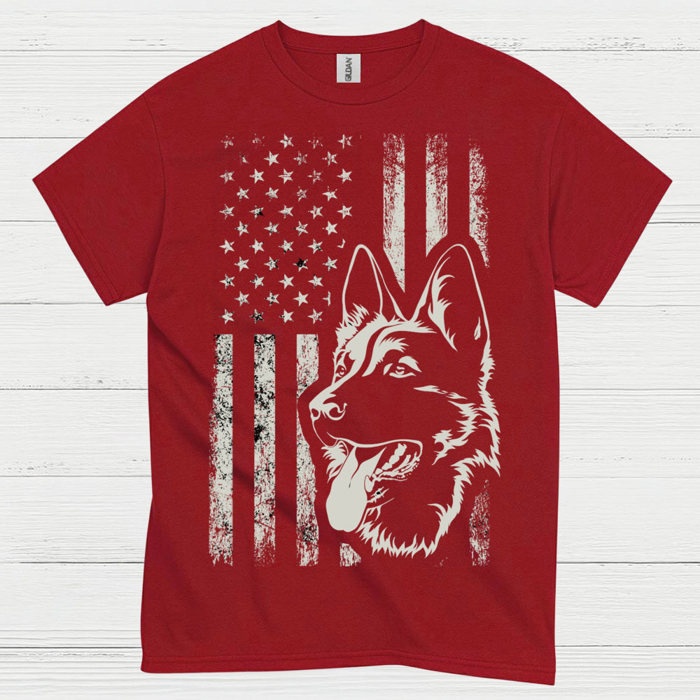 American Shepherd Flag T Shirt