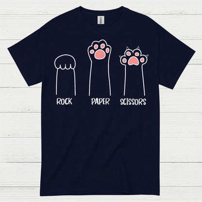 Rock Paper Scissors Cat Paw T Shirt