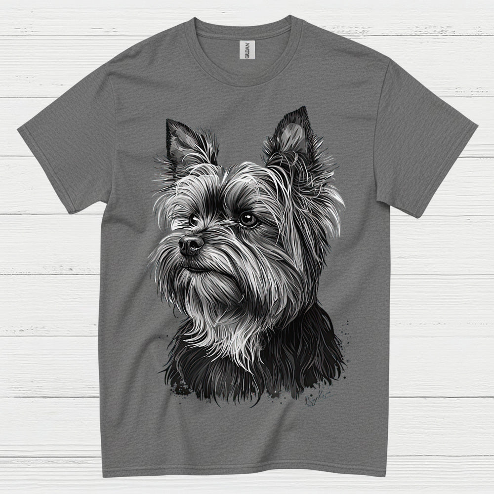 Realistic Yorkie Portrait Dog Lover T Shirt