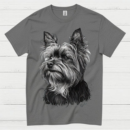 Realistic Yorkie Portrait Dog Lover T Shirt