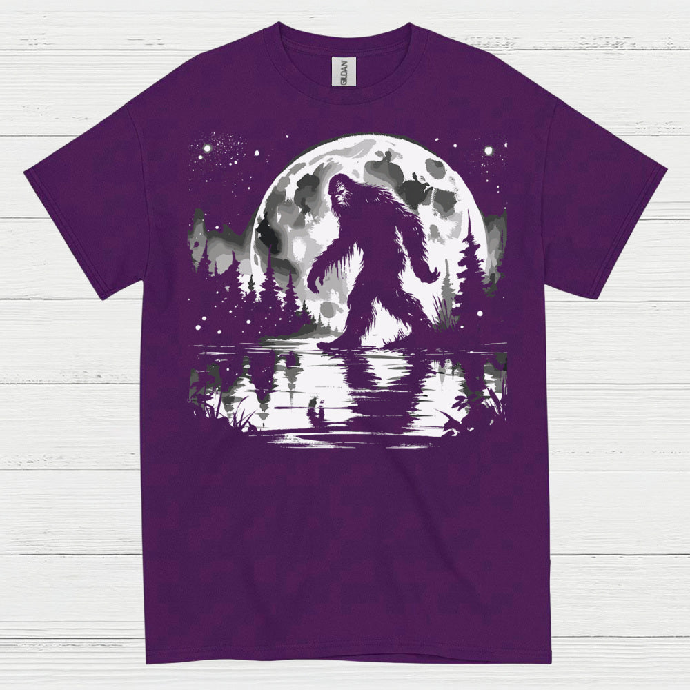 Moonlight Bigfoot Forest T Shirt