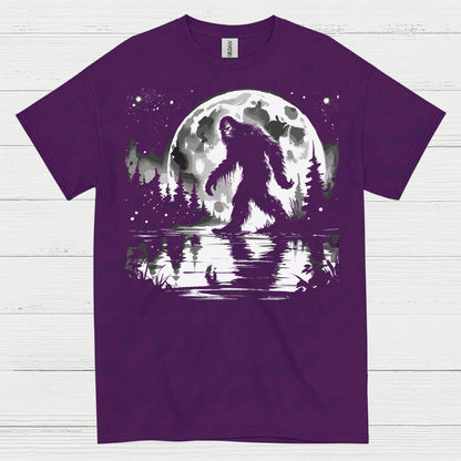 Moonlight Bigfoot Forest T Shirt