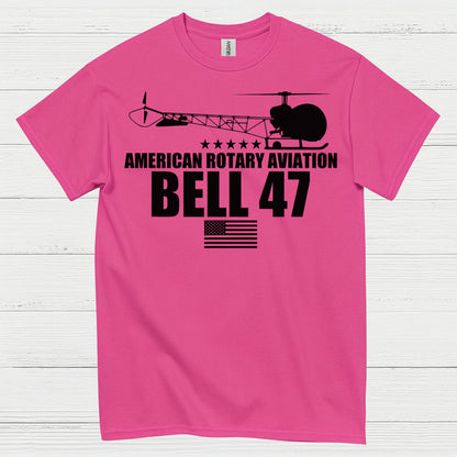 Bell 47 American Rotary Aviation T Shirt