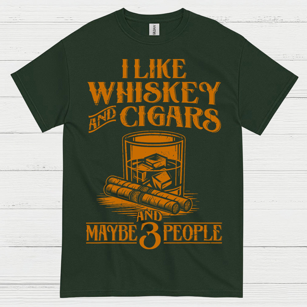 I Like Whiskey And Cigars T Shirt