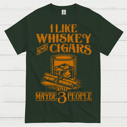 I Like Whiskey And Cigars T Shirt