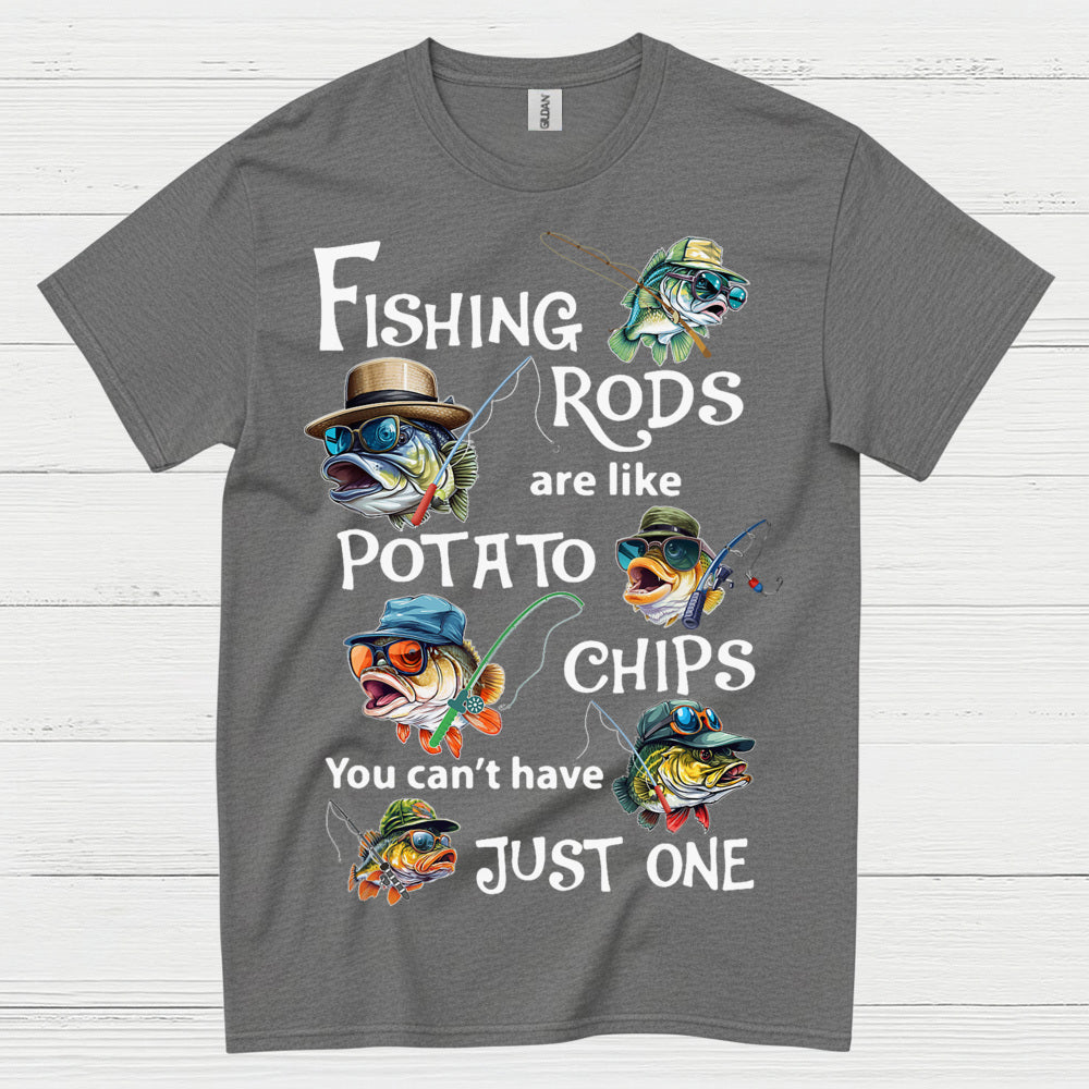 Fishing Rods Potato Chips T Shirt