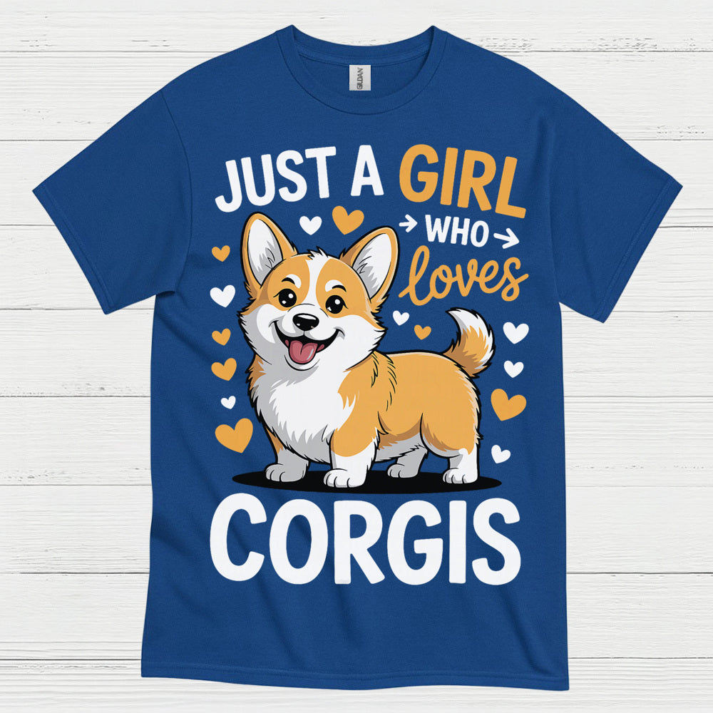 Corgi Love Girl Cute Dog T Shirt