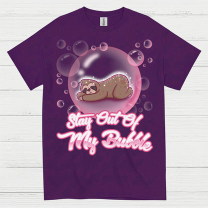 Stay Out Of My Bubble Sloth T Shirt