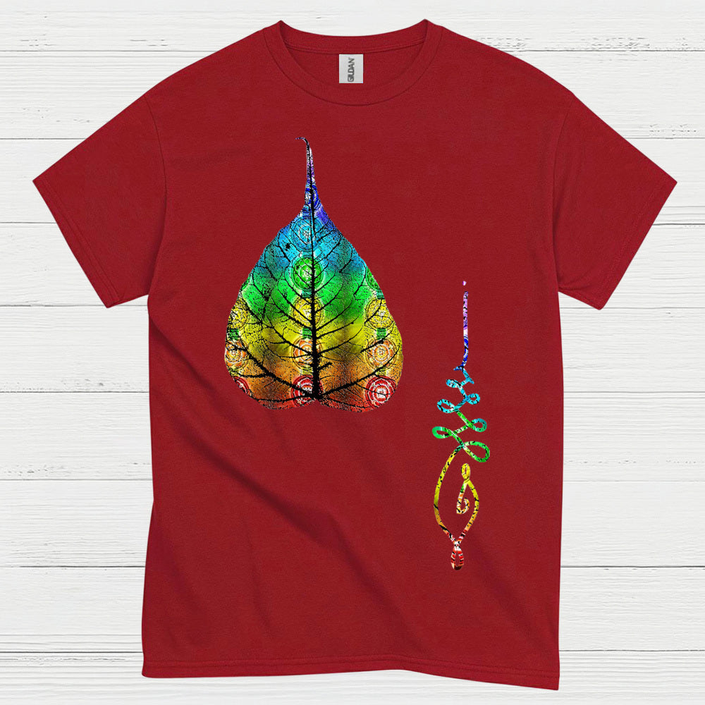 Chakra Leaf Spiritual Energy T Shirt