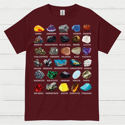 Mineral Chart Geology T Shirt