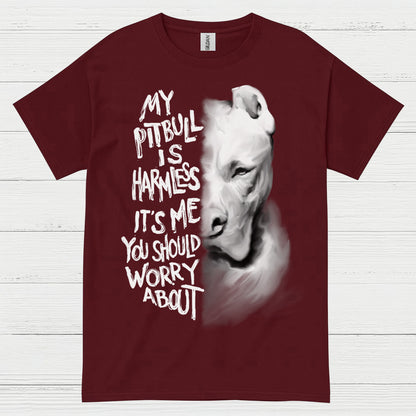 My Pitbull Is Harmless Quote T Shirt