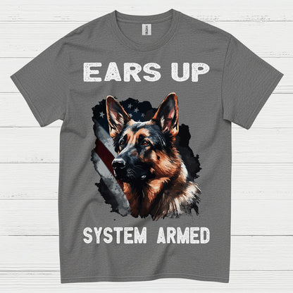 Alert Shepherd Guard Dog T Shirt