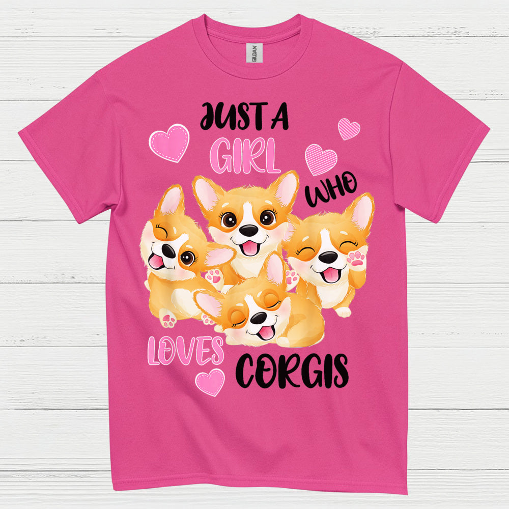 Just A Girl Who Loves Corgis T Shirt