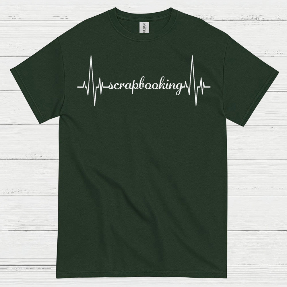 Scrapbooking Heartbeat Craft Lover T Shirt