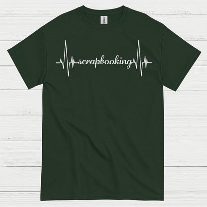 Scrapbooking Heartbeat Craft Lover T Shirt