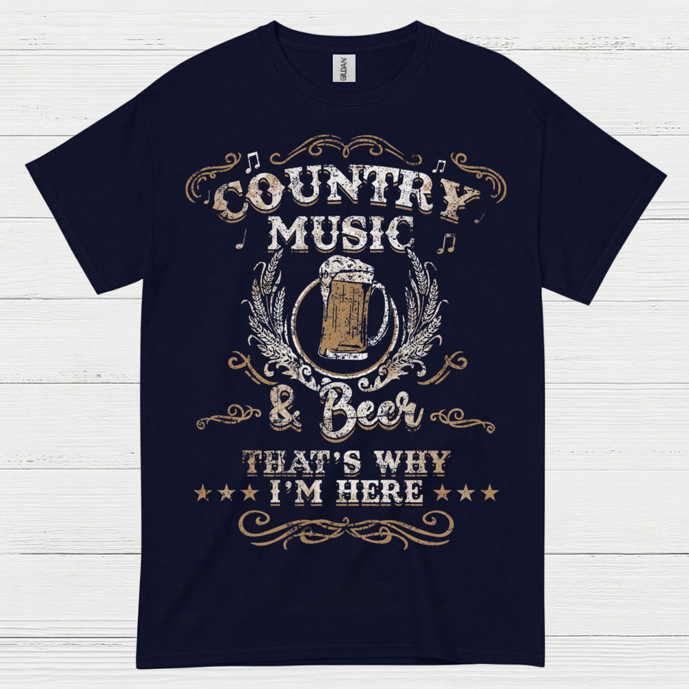 Country Music And Beer T Shirt
