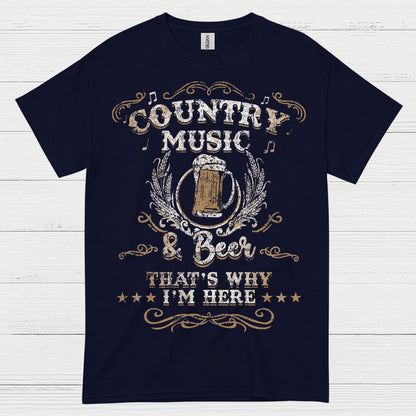Country Music And Beer T Shirt