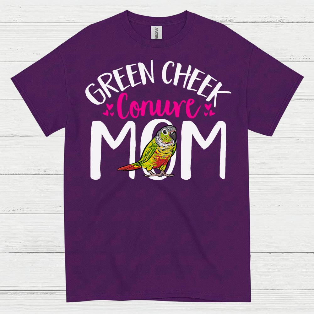 Green Cheek Conure Mom T Shirt