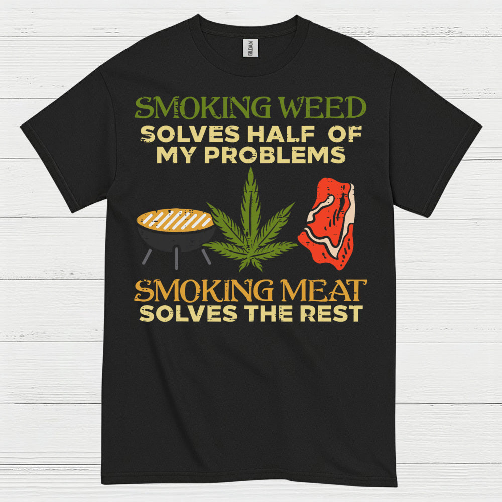 Smoking Weed Smoking Meat T Shirt