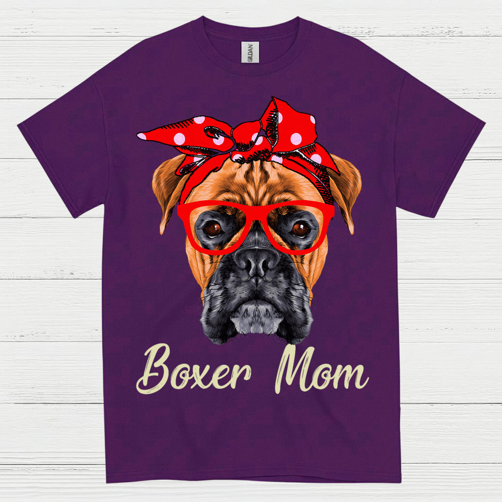Boxer Mom Cute Dog T Shirt