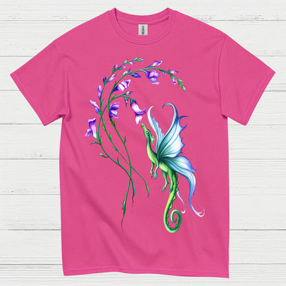 Floral Fairy Dragon T Shirt