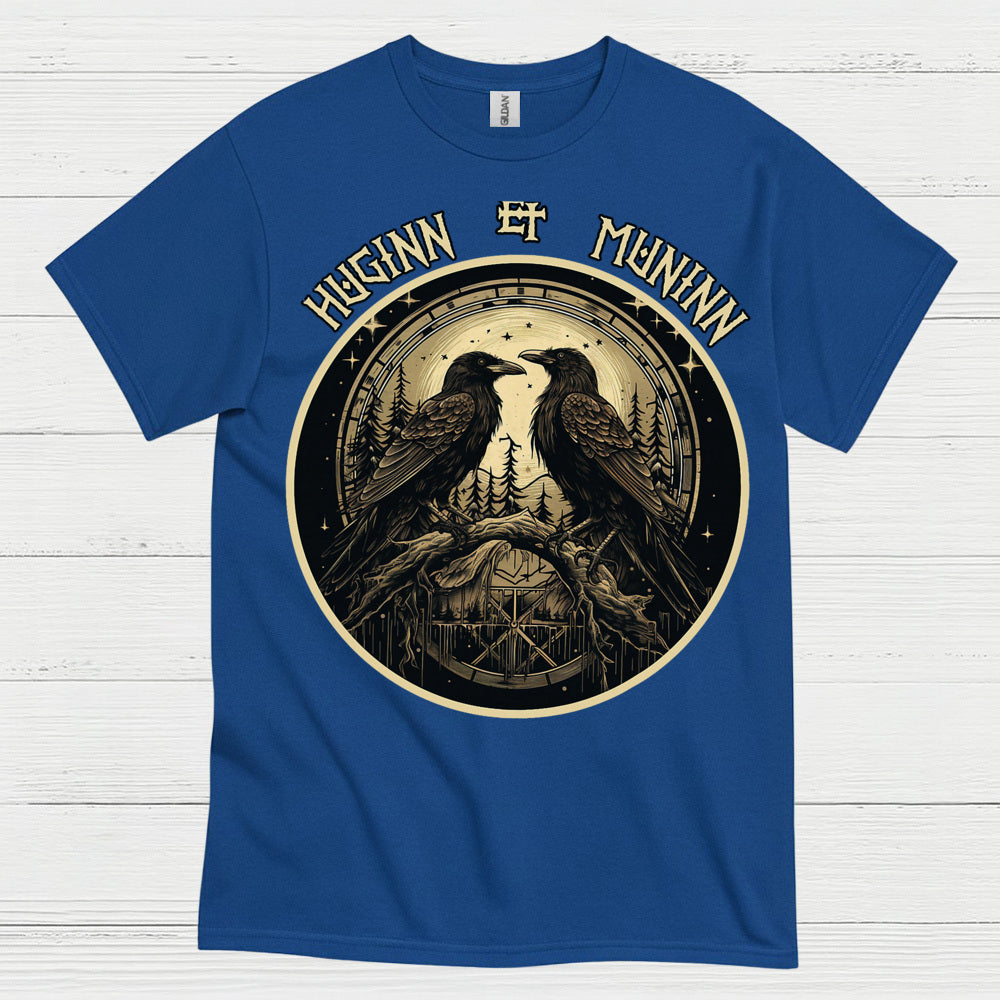 Huginn And Muninn Raven T Shirt