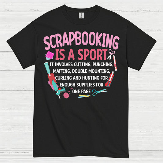 Scrapbooking Is A Sport Funny Crafting T Shirt