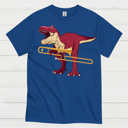 Dinosaur Trombone Player T Shirt