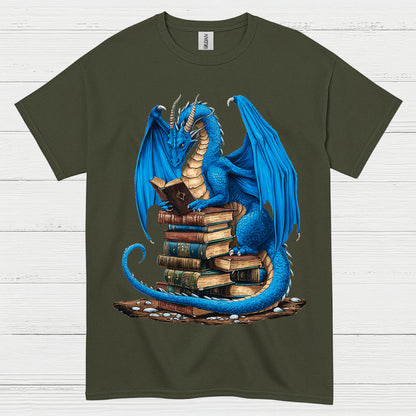 Book Dragon Reading Lover T Shirt