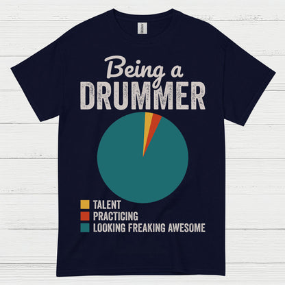 Drummer Life Pie Chart T Shirt