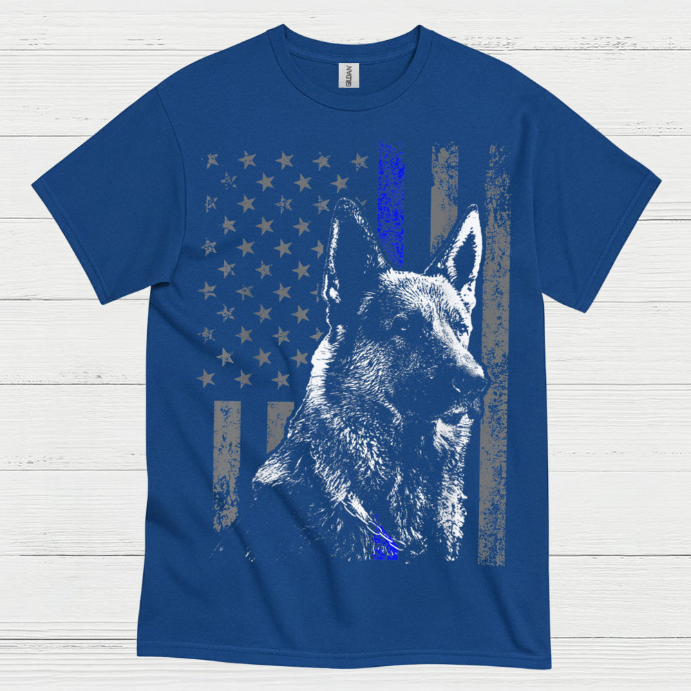 Thin Blue Line Shepherd T Shirt