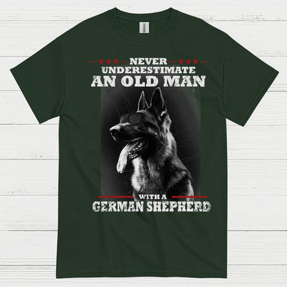 Old Man Shepherd Humor T Shirt
