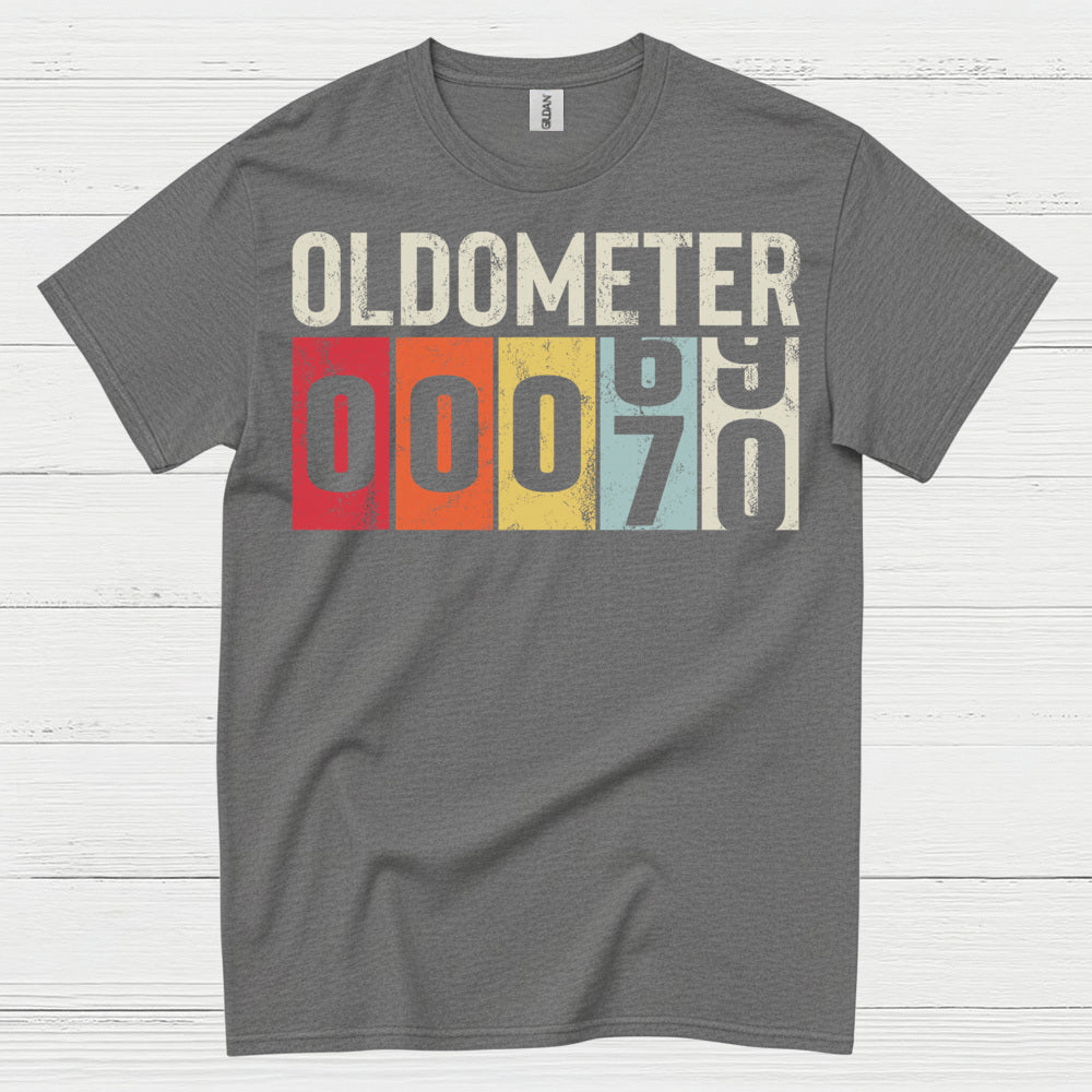 Oldometer 70 Funny Birthday T Shirt