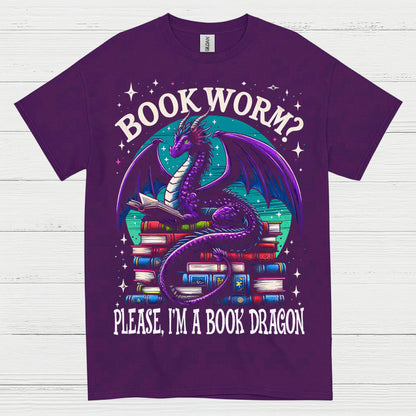 Book Dragon Not Bookworm T Shirt