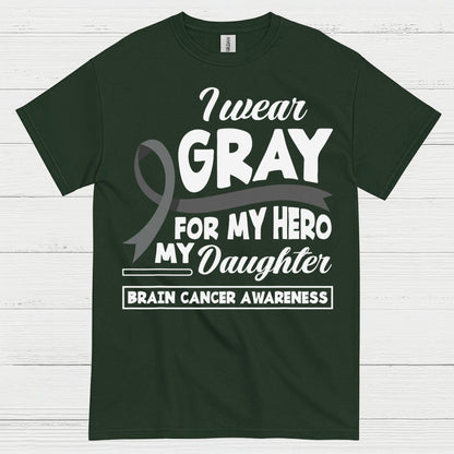 I Wear Gray For My Hero Daughter T Shirt