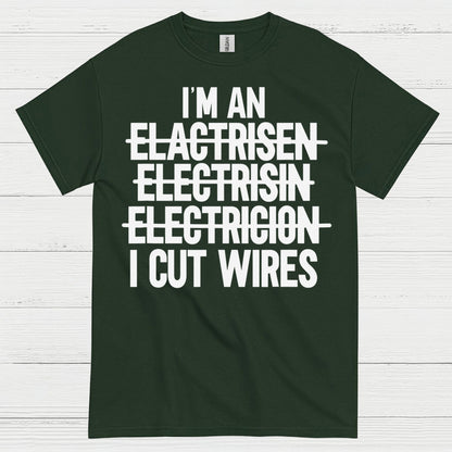 I Cut Wires Electrician T Shirt