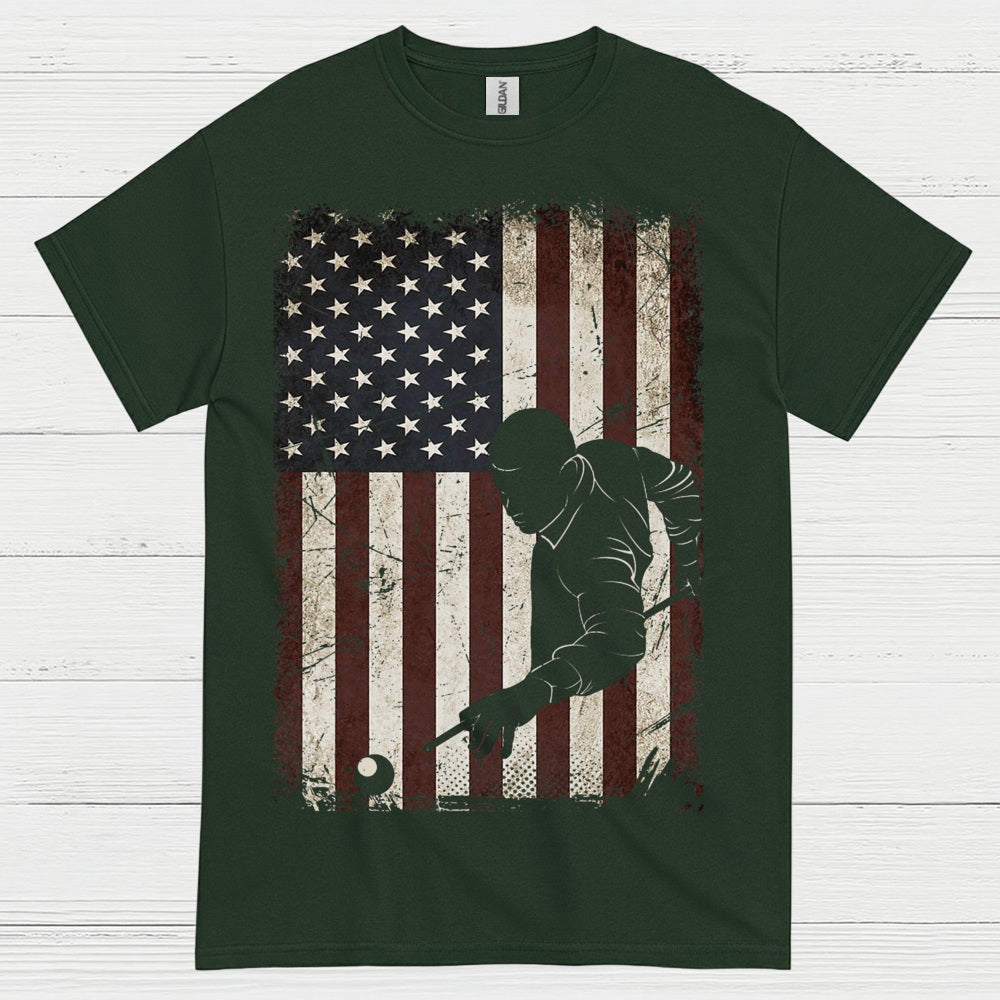 American Pool Player Patriotic T Shirt
