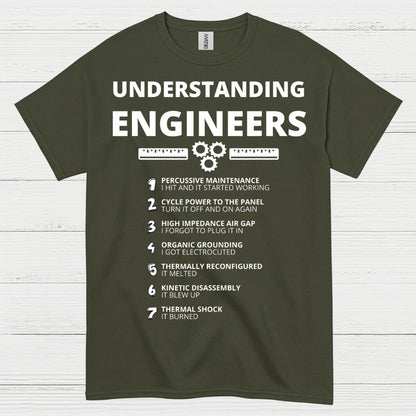 Understanding Engineers T Shirt Funny Engineering Humor Tee