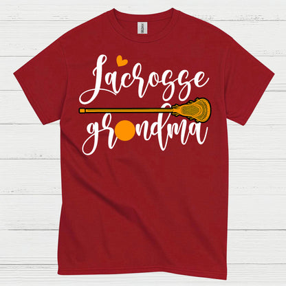 Lacrosse Grandma Heart Stick T Shirt