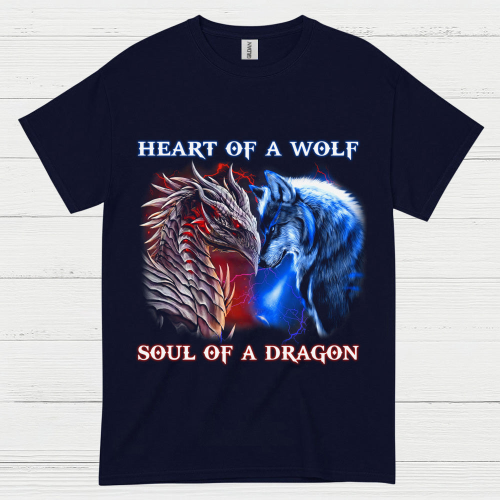 Wolf And Dragon Spirit T Shirt