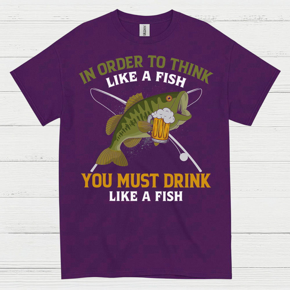 Drink Like A Fish Fishing T Shirt
