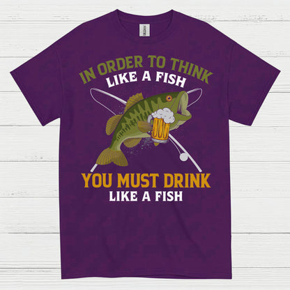 Drink Like A Fish Fishing T Shirt