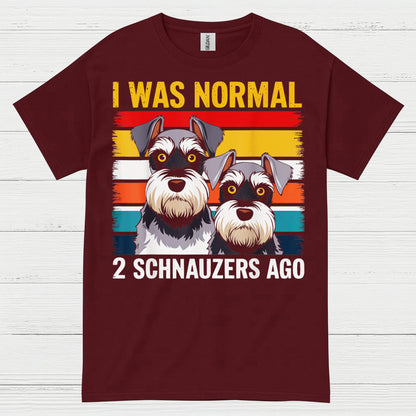 Funny Two Schnauzers Dog Lover T Shirt