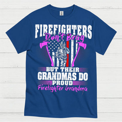 Firefighter Grandma Proud of My Firefighter T Shirt