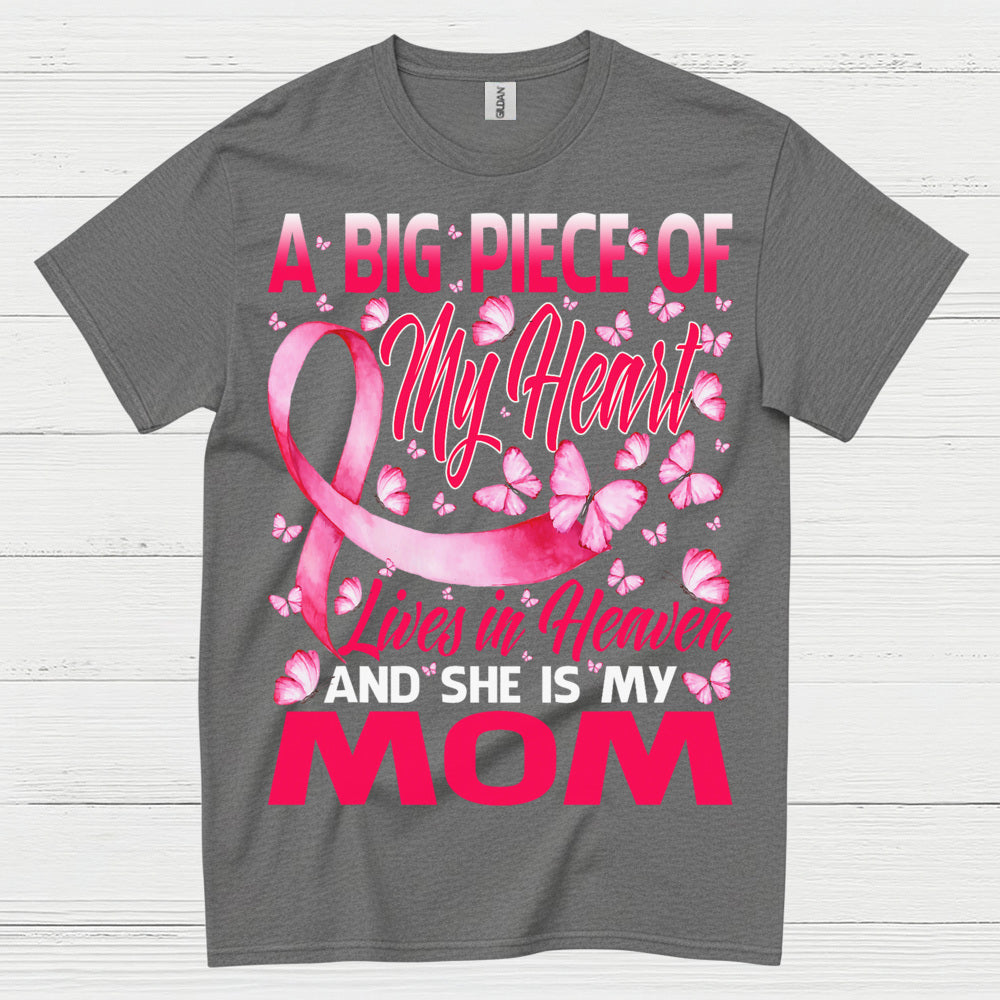 Breast Cancer Mom Memorial Butterfly T Shirt