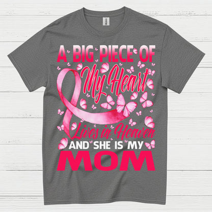 Breast Cancer Mom Memorial Butterfly T Shirt